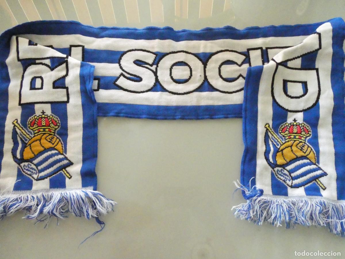 Coleccionismo deportivo: BUFANDA DE DEPORTES. F&Uacute;TBOL. REAL SOCIEDAD SAN SEBASTI&Aacute;N. 100GR