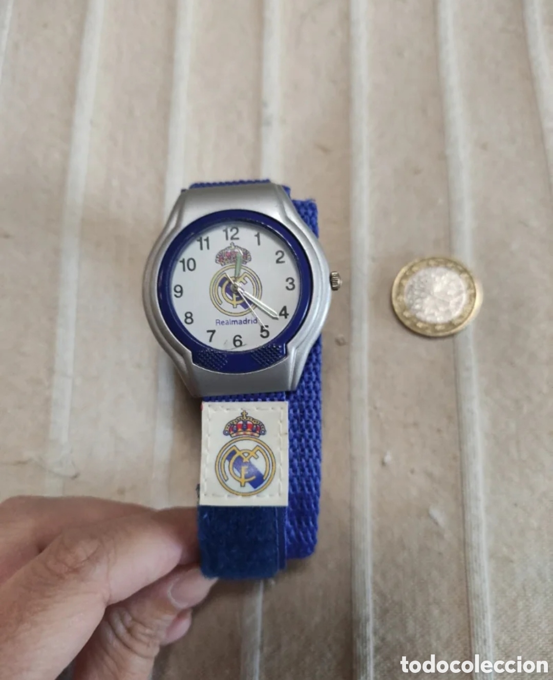 Coleccionismo deportivo: Reloj Real Madrid de pulsera vintage - Foto 1