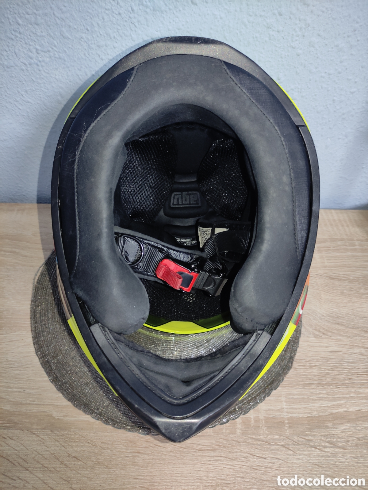 Coleccionismo deportivo: Casco moto r&eacute;plica Valentino Rossi - Foto 7