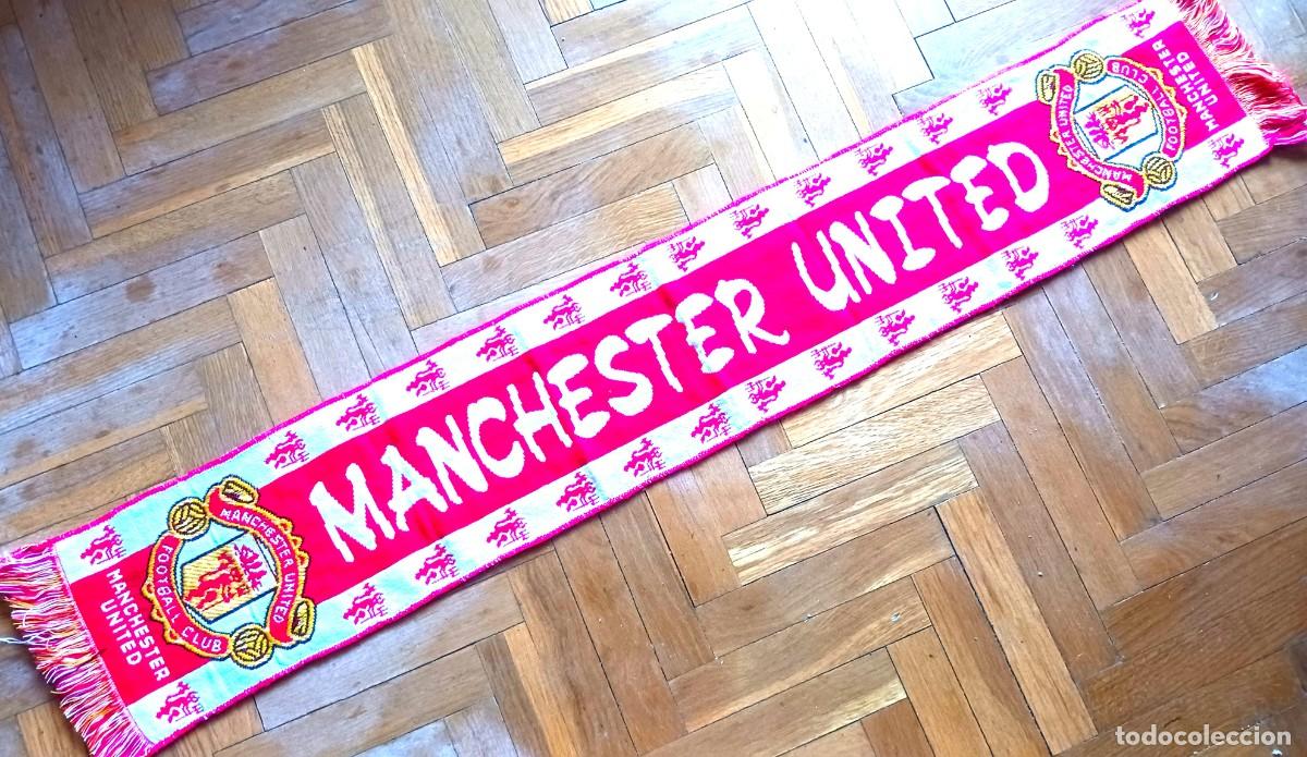 Coleccionismo deportivo: BUFANDA MANCHESTER UNITED INGLATERRA ENGLAND + LOGO ACRILICA SCARV SCARF