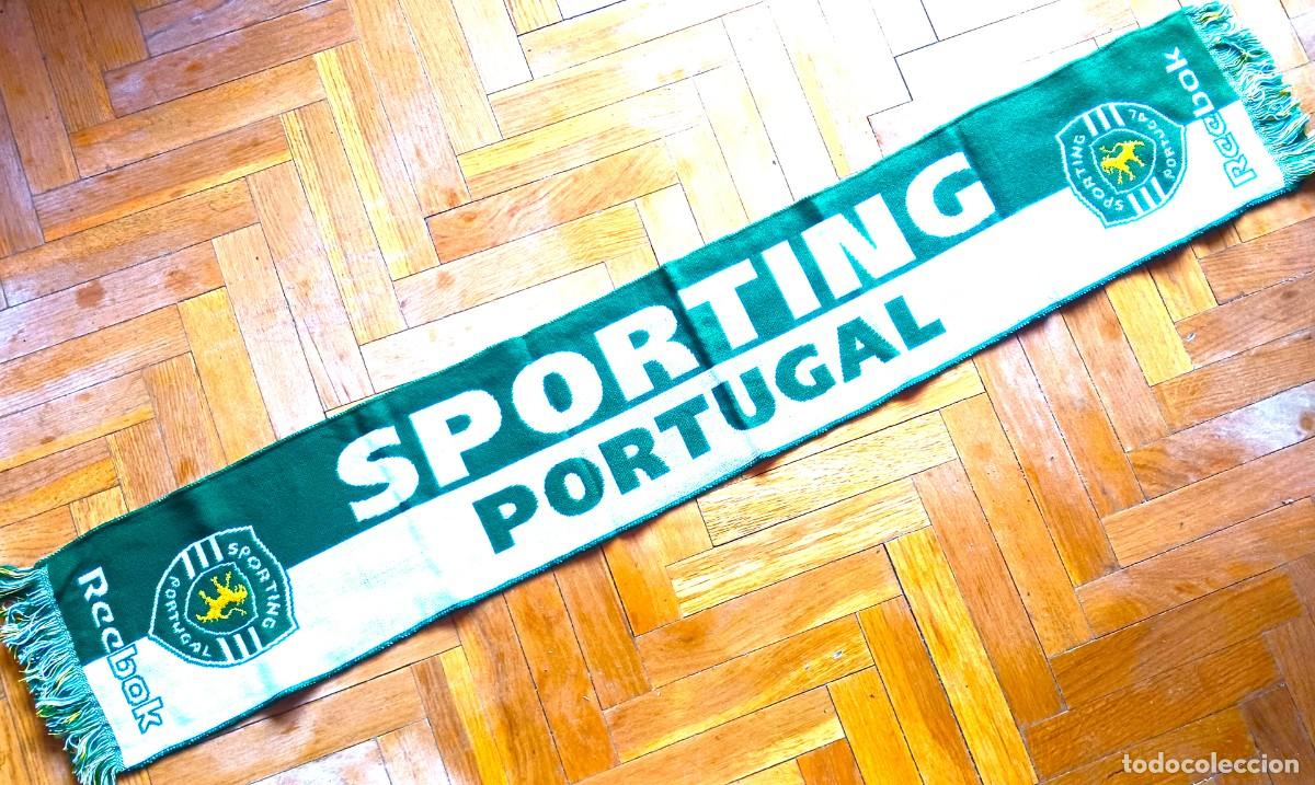 Coleccionismo deportivo: BUFANDA SPORTING PORTUGAL CLUBE CLUB LISBOA OFFICIAL BY REEBOK + LOGO SCARV SCARF
