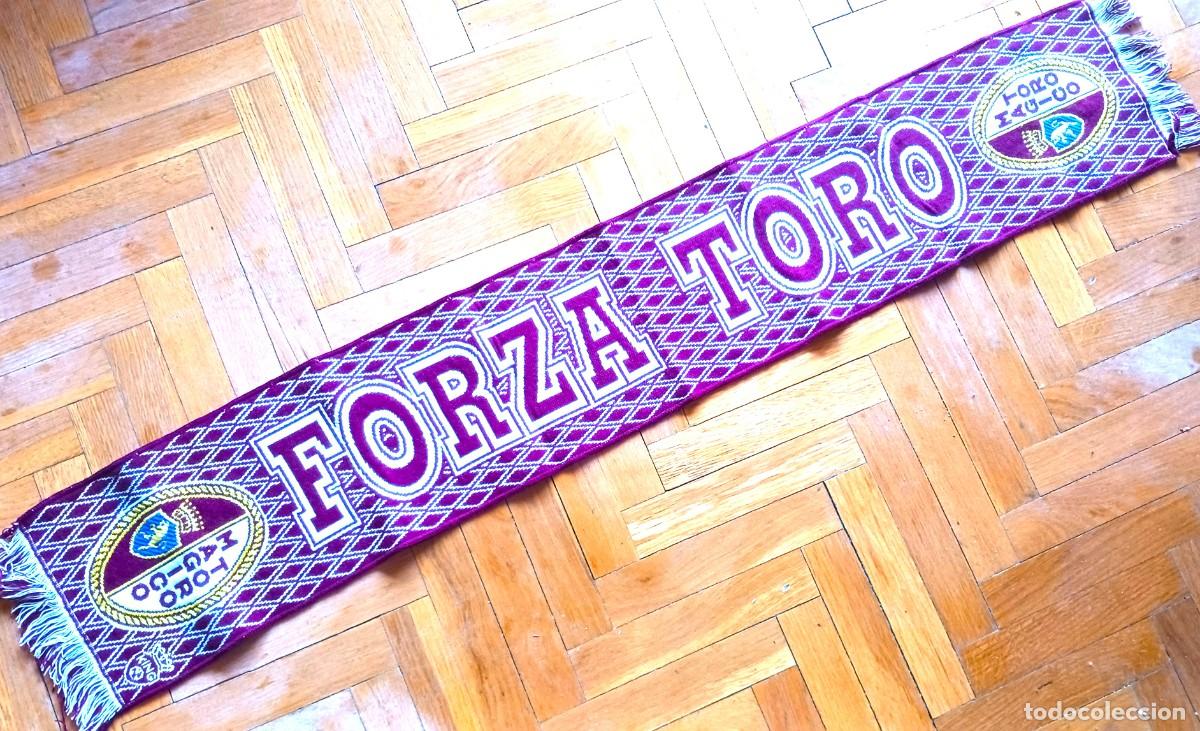 Coleccionismo deportivo: BUFANDA TORINO CALCIO FORZA OF ITALIA ITALY TURIN TORO + LOGO SCARV SCARF