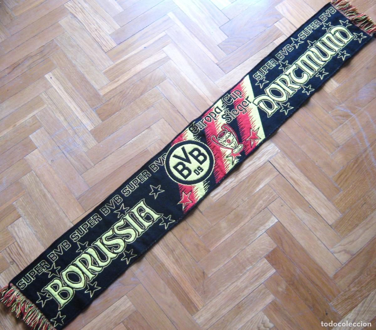 Coleccionismo deportivo: BUFANDA BORUSSIA DORTMUND SUPER BVB CHAMPIONS LEAGUE + LOGOS SCARV SCARF