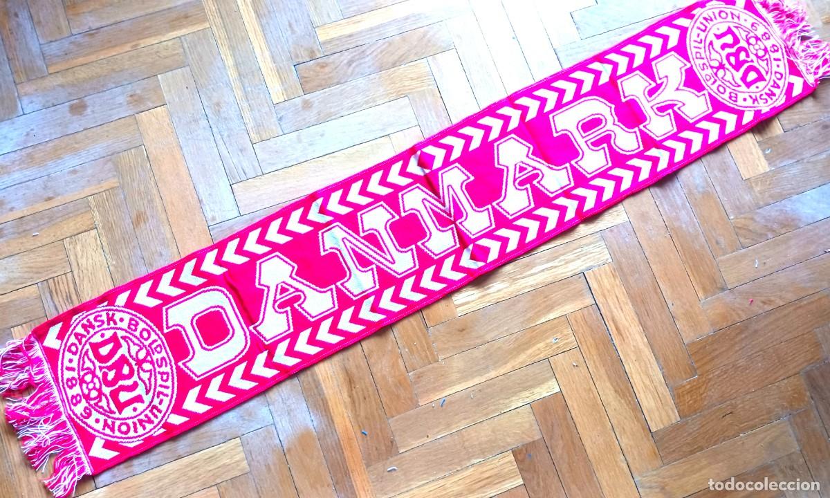 Coleccionismo deportivo: BUFANDA DINAMARCA DANMARK DANSK BOLDSPIL UNION 1889 FOOTBAL FUTBOL FEDERATION SCARV SCARF
