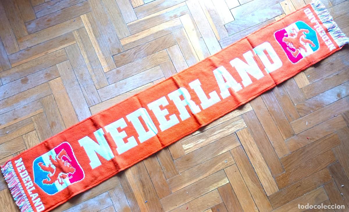 Coleccionismo deportivo: BUFANDA HOLANDA NEDERLAND PAISES BAJOS SELECION FUTBOL Y GENERAL ACRILICA SCARV SCARF