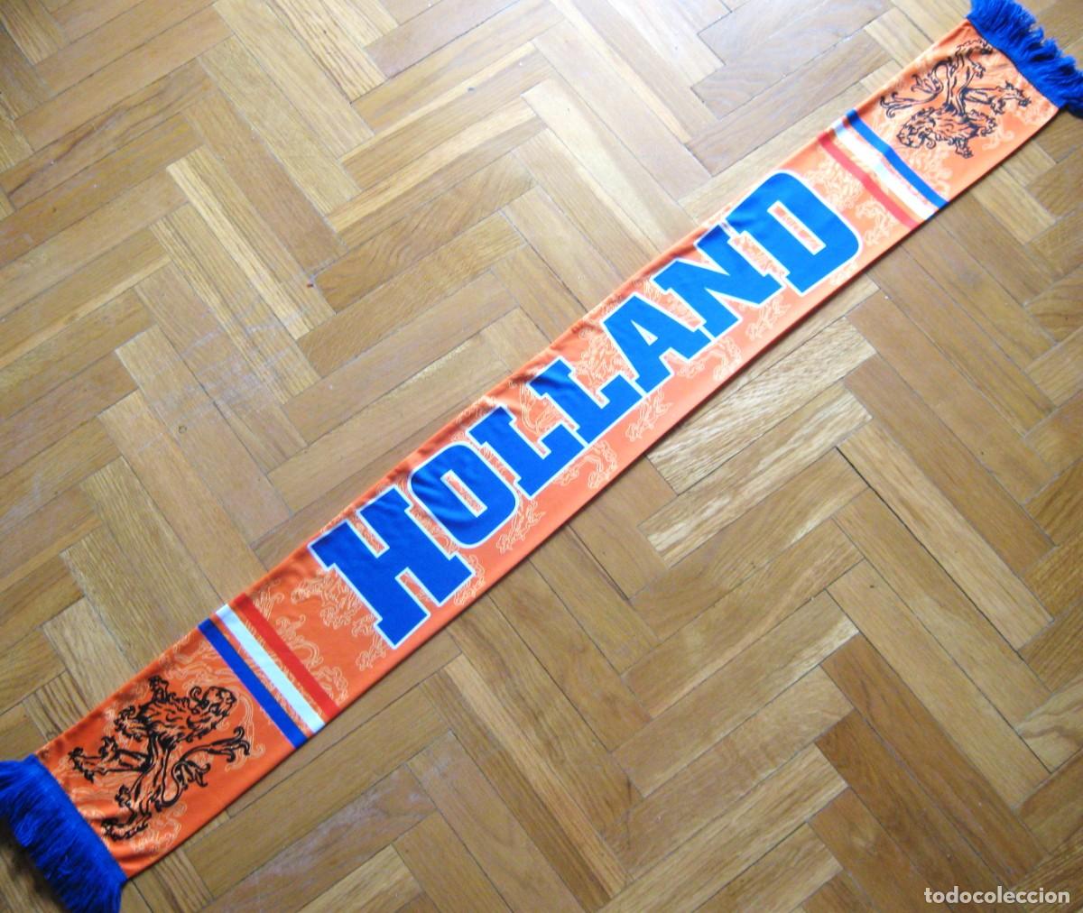 Coleccionismo deportivo: BUFANDA HOLANDA NEDERLAND PAISES BAJOS SELECION FUTBOL Y GENERAL POLIESTER SCARV SCARF