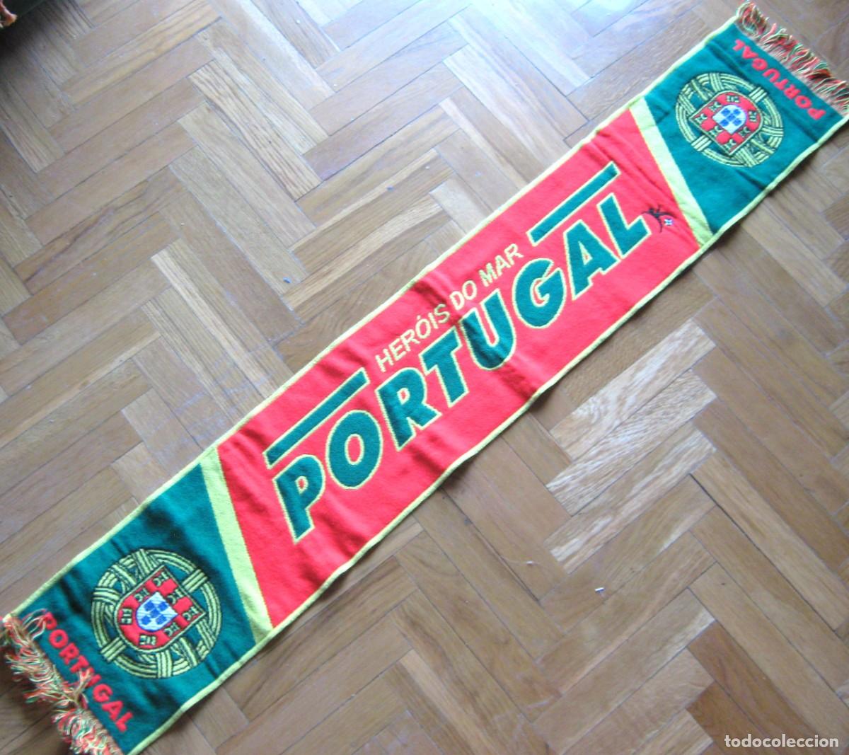 Coleccionismo deportivo: BUFANDA PORTUGAL + LOGOS SELECION FUTBOL Y GENERAL HEROIS DO MAR SCARV SCARF
