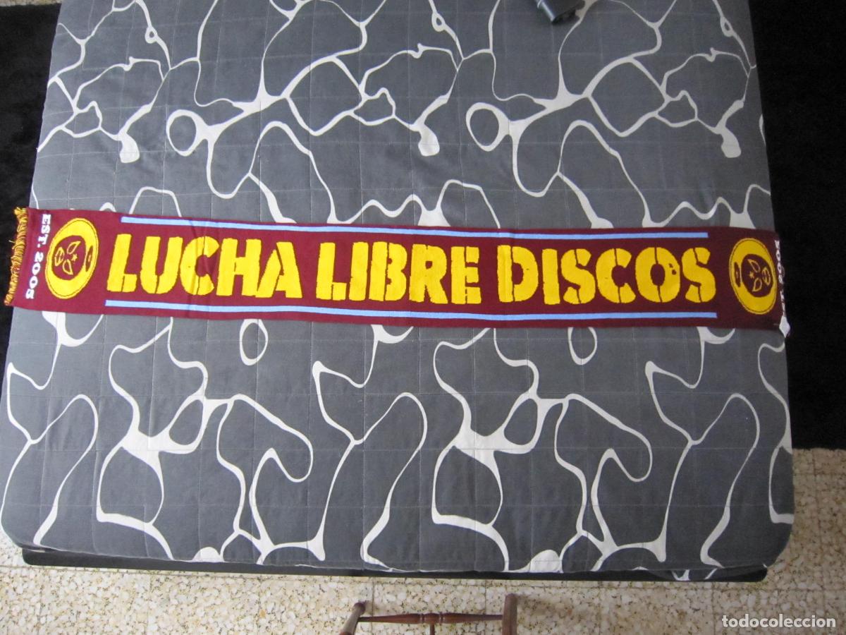 Coleccionismo deportivo: BUFANDA - RETAQUE (LUCHA LIBRE DISCOS) - IMPORTACI&Oacute;N ECUADOR - HOOLLIGAN - Foto 3