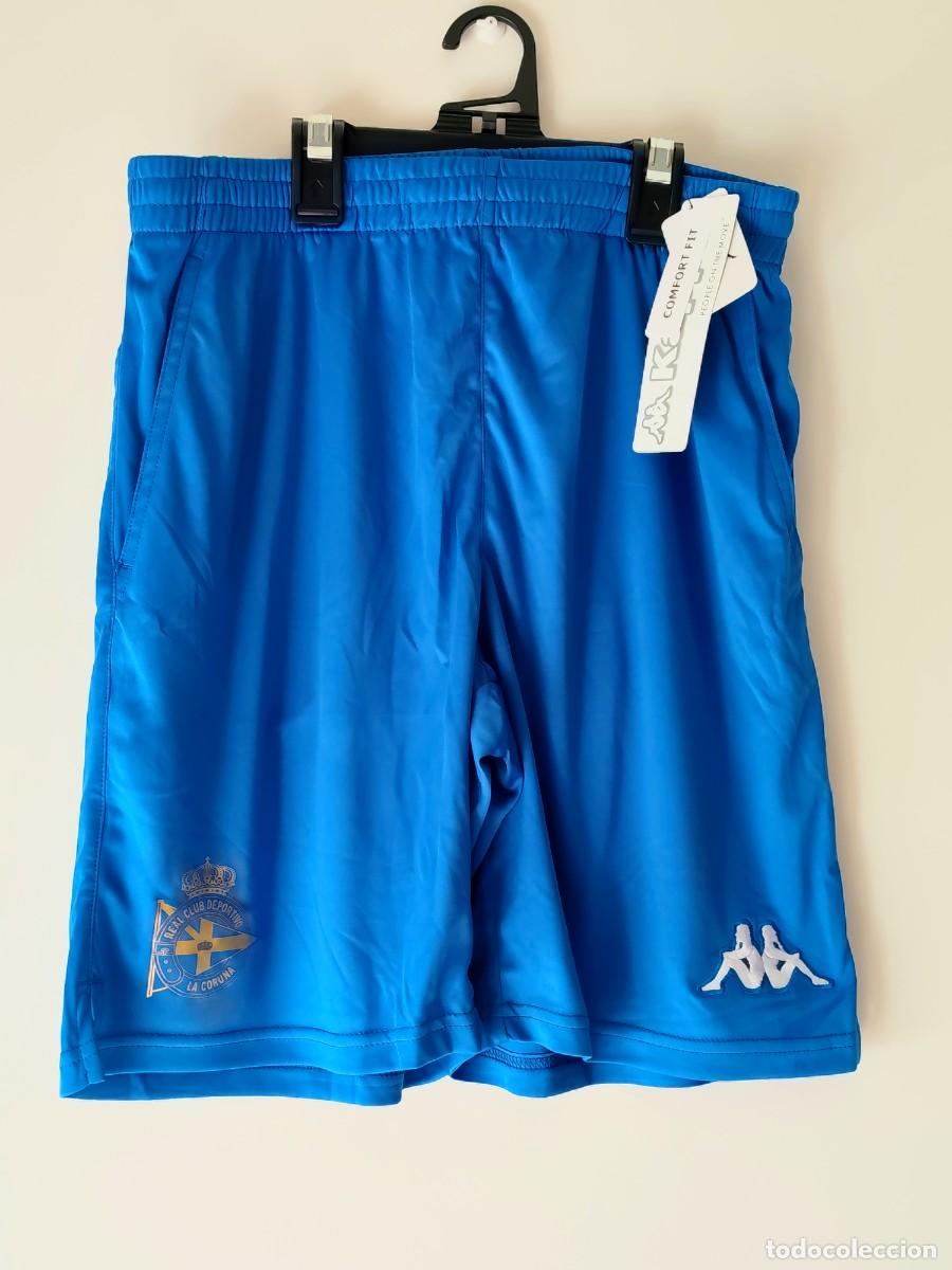 Coleccionismo deportivo: Pantal&oacute;n corto RC Deportivo Coru&ntilde;a, con etiquetas