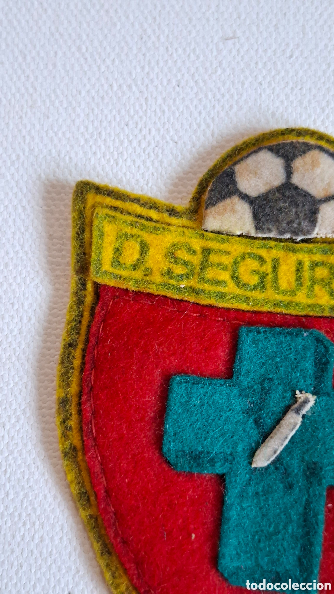 Coleccionismo deportivo: Parche F&uacute;tbol Antiguo - Foto 2