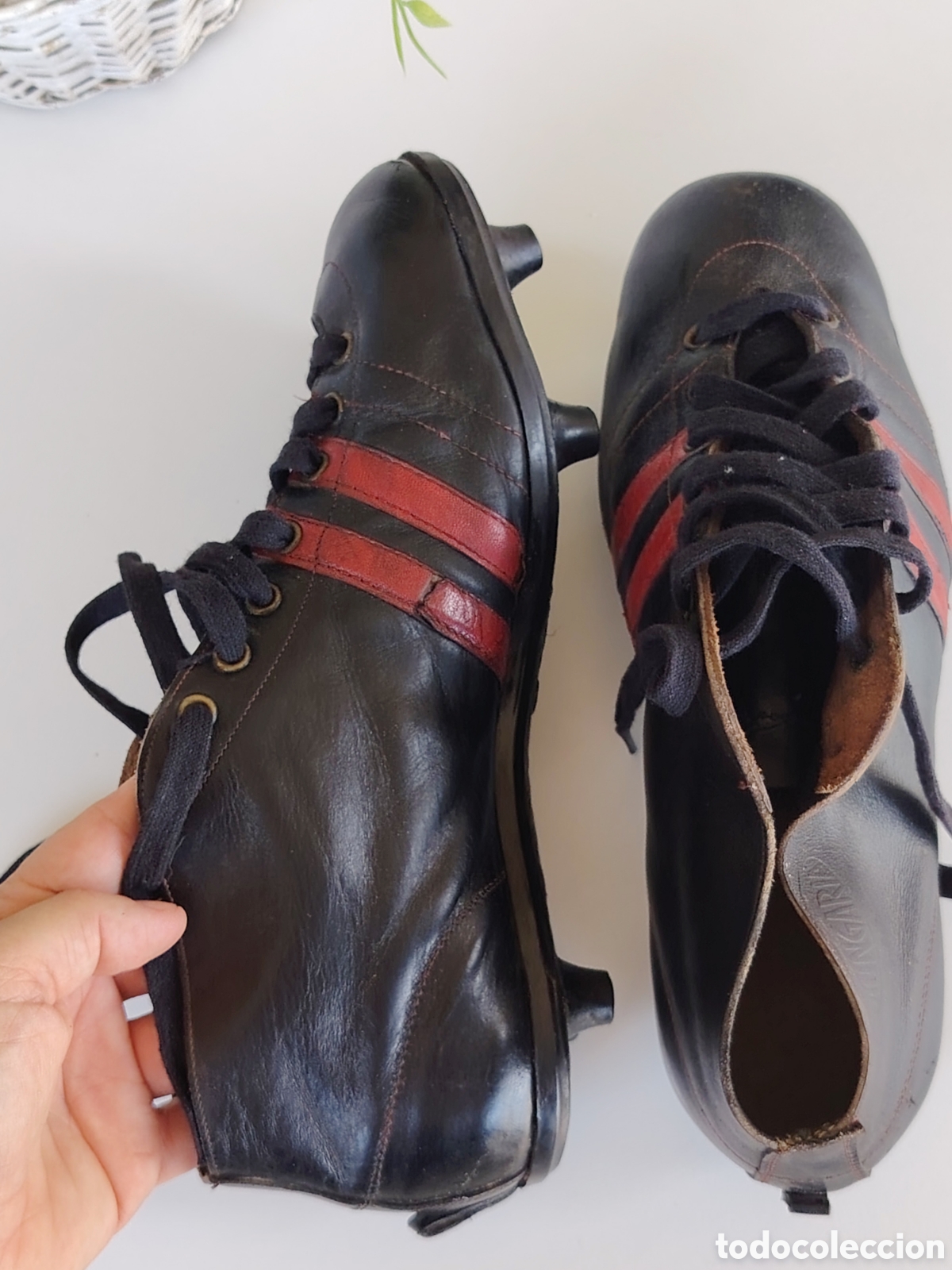 Coleccionismo deportivo: Botas &uacute;nicas vintage Hungaria 366 - Foto 10