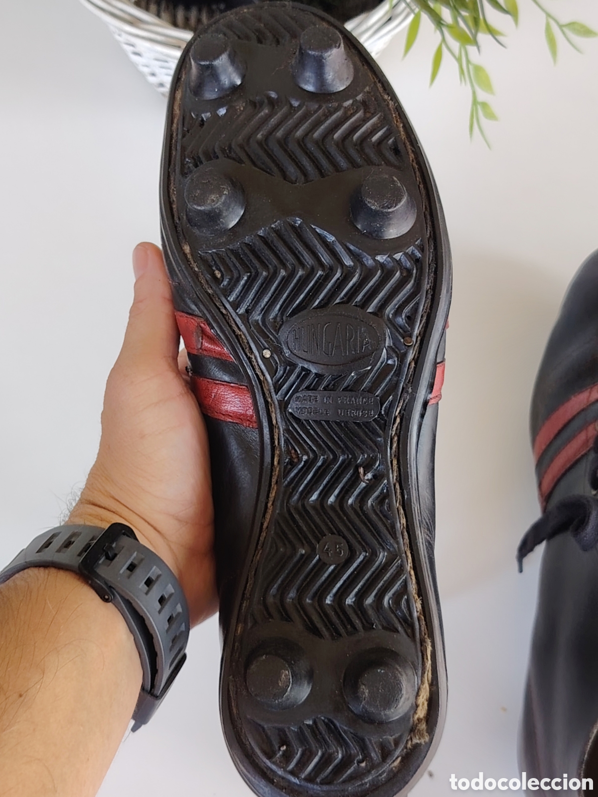 Coleccionismo deportivo: Botas &uacute;nicas vintage Hungaria 366 - Foto 11