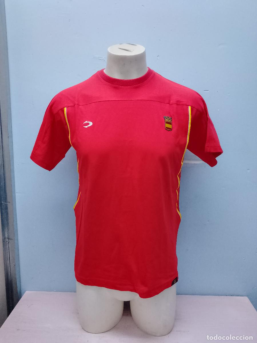 Coleccionismo deportivo: Espa&ntilde;a Spain Olimpic Games camiseta seleccion Juegos olimpicos s 55cts