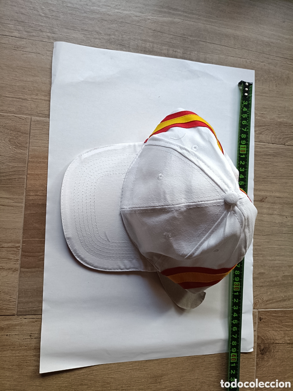 Coleccionismo deportivo: Gorra Espa&ntilde;a blanca, perfecta - Foto 2