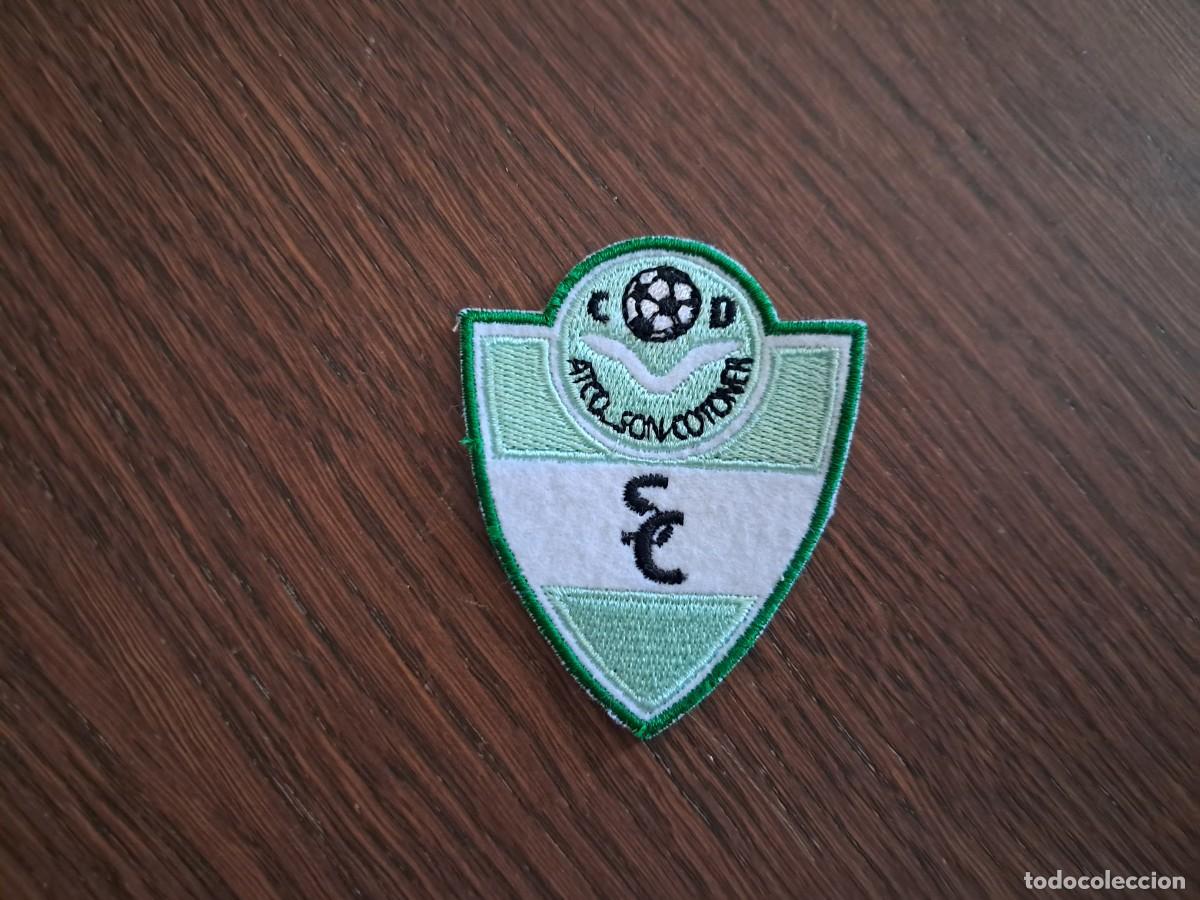 Coleccionismo deportivo: parche, escudo de tela, futbol, C.D. Atco. Son Cotoner, Mallorca.