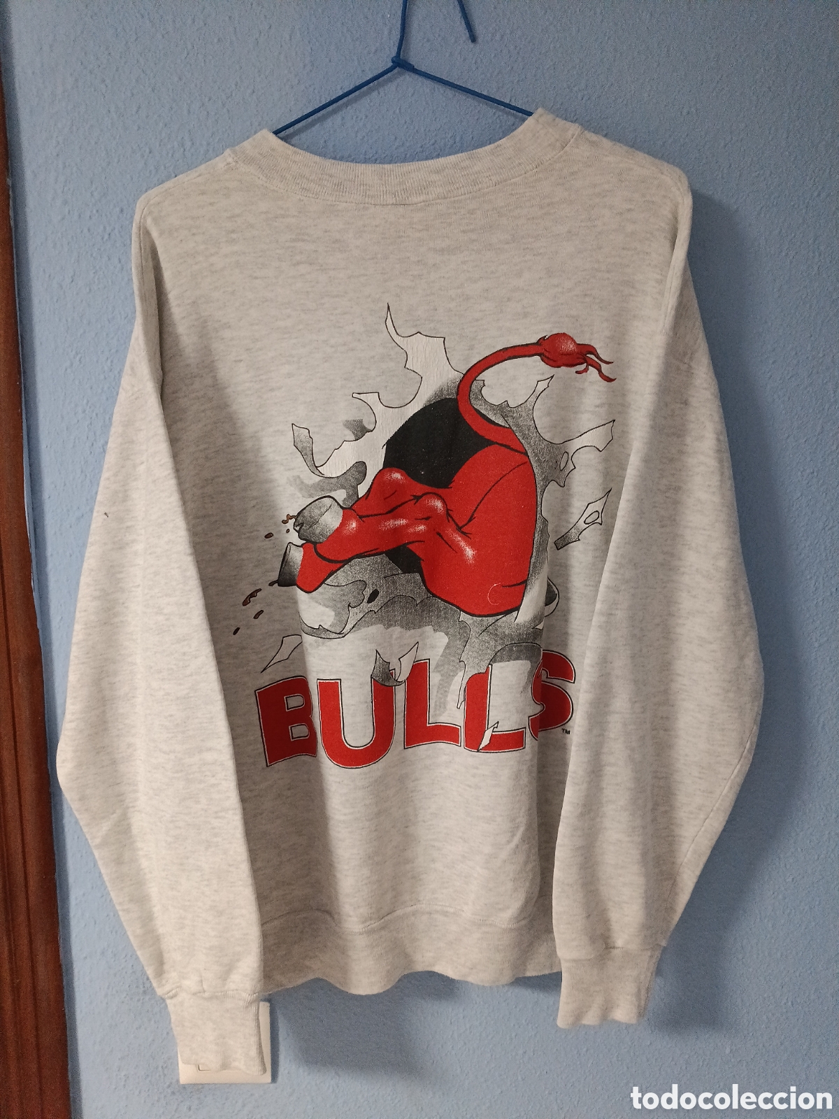Coleccionismo deportivo: Chicago Bulls 1990 Jacket vintage M - Foto 2