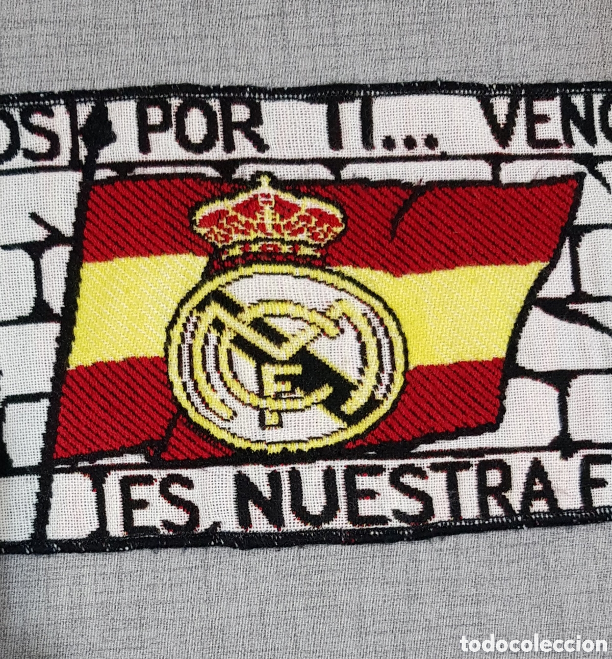 Coleccionismo deportivo: BUFANDA ULTRAS SUR REAL MADRID WHITE POWER - Foto 6