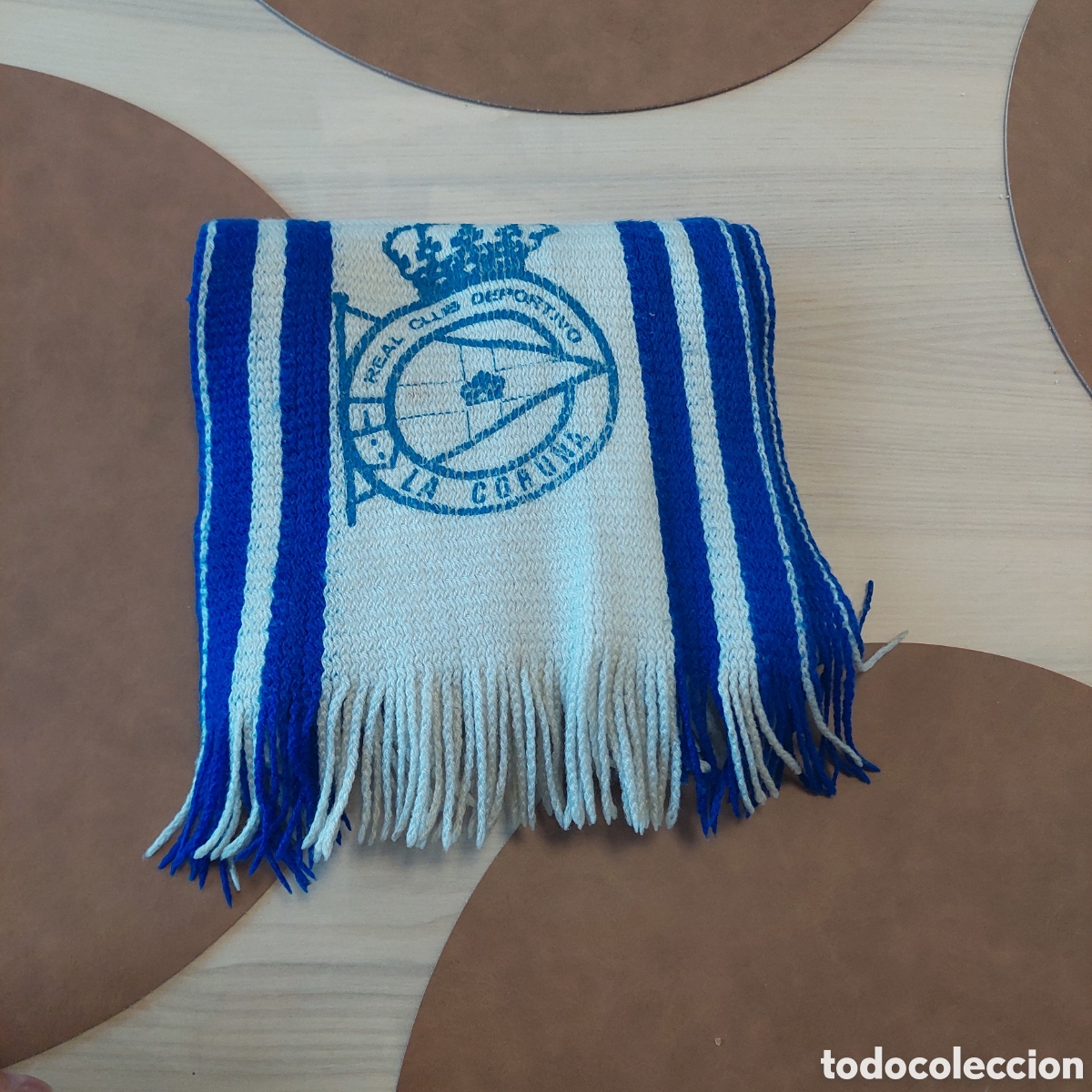 Coleccionismo deportivo: Bufanda Depor 1980 Serigrafi - Foto 6