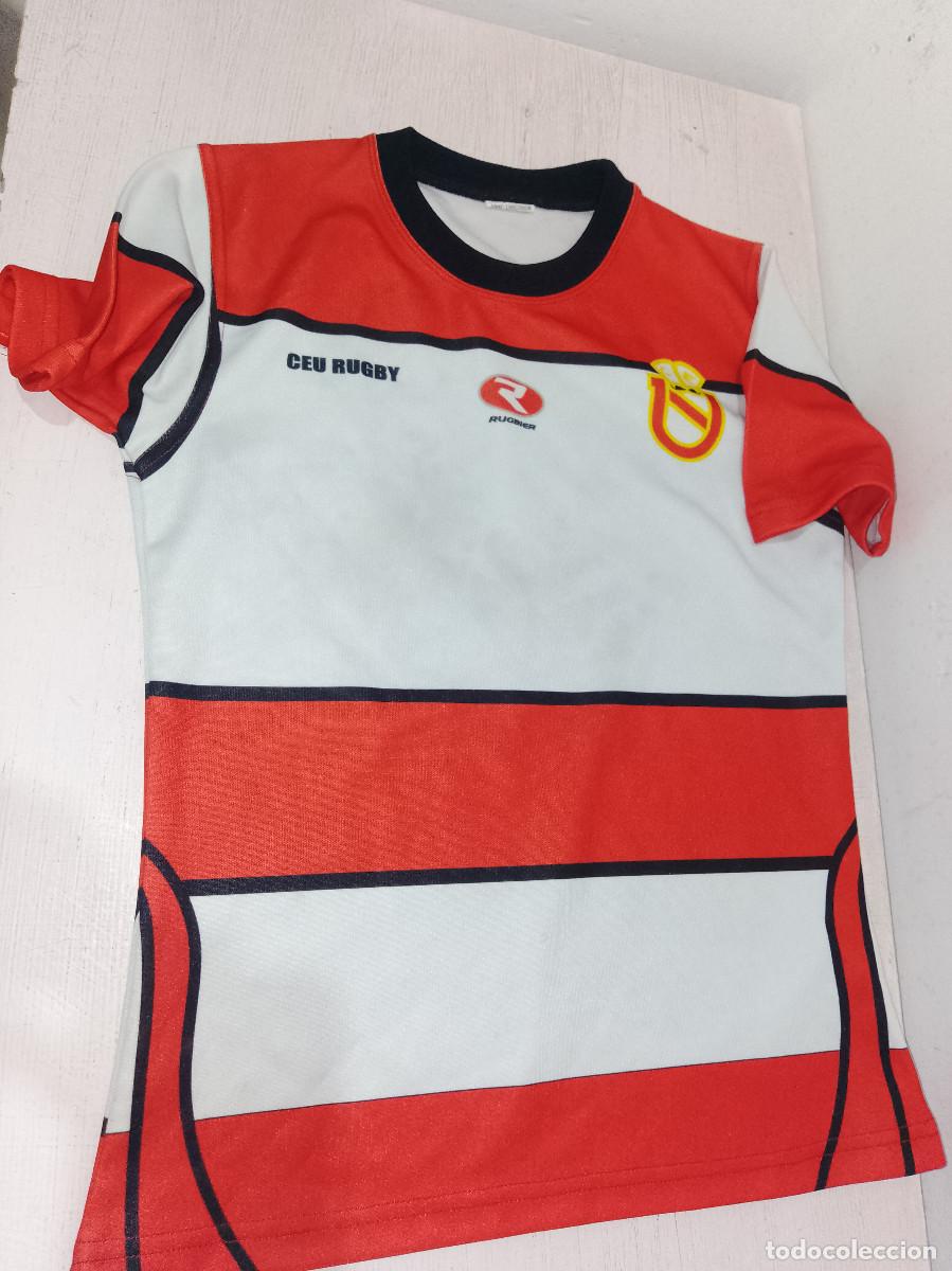 Coleccionismo deportivo: CEU Rugby Barcelona camiseta polo shirt jersey ni&ntilde;o o chica xxs 44cts 14 a&ntilde;os