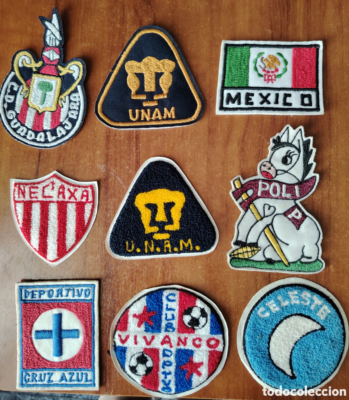 Coleccionismo deportivo: Parches de tela de equipos de f&uacute;tbol Mexicanos