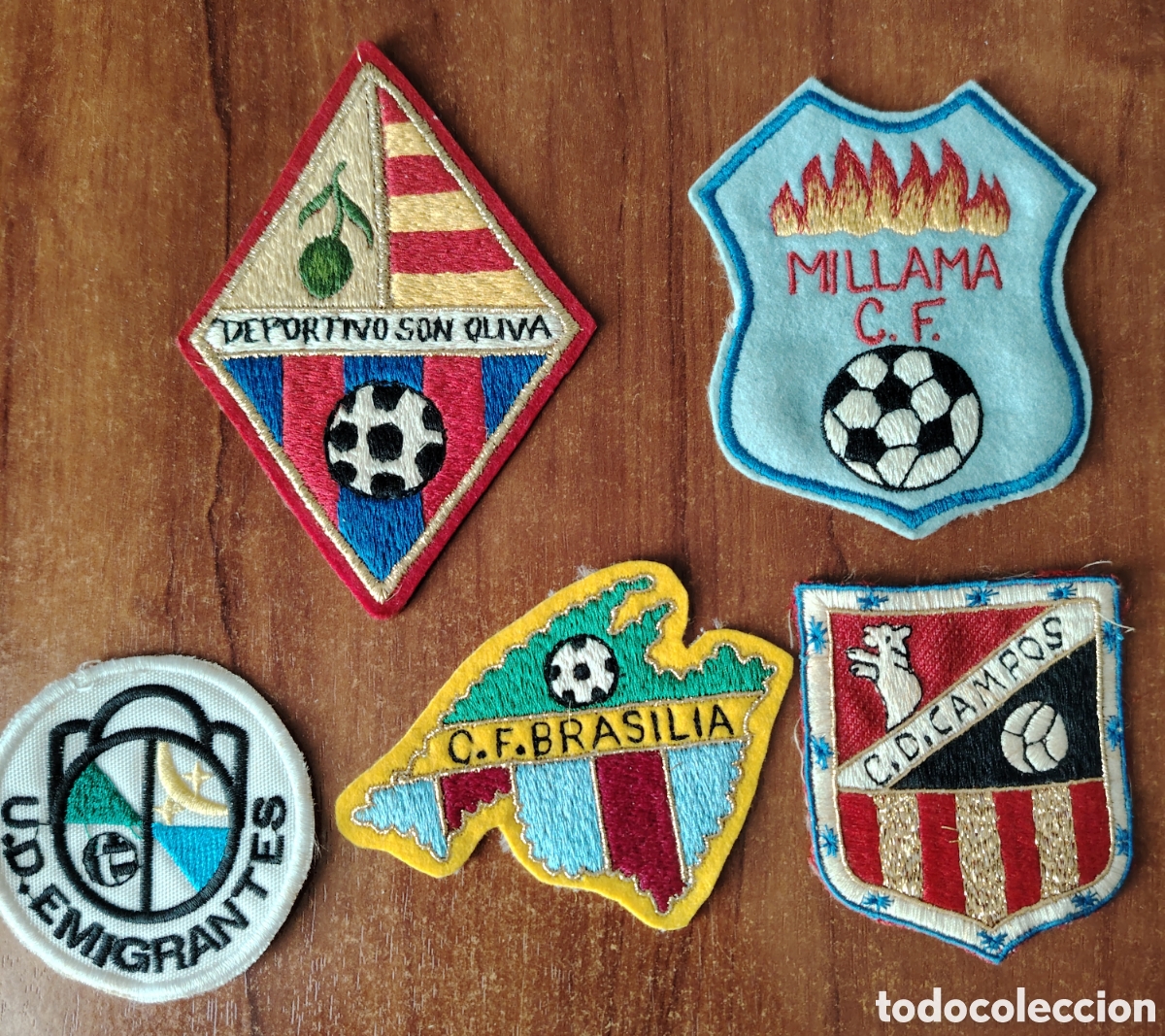 Coleccionismo deportivo: Parches de tela de equipos de f&uacute;tbol Espa&ntilde;oles