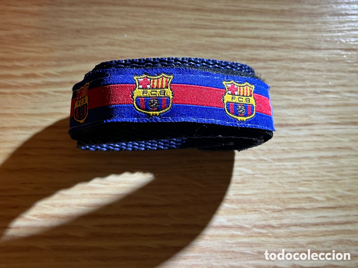 Coleccionismo deportivo: Correa de belcro FC BARCELONA para reloj de pulsera. Tambi&eacute;n como pulsera. Bar&ccedil;a. Nueva a estrenar