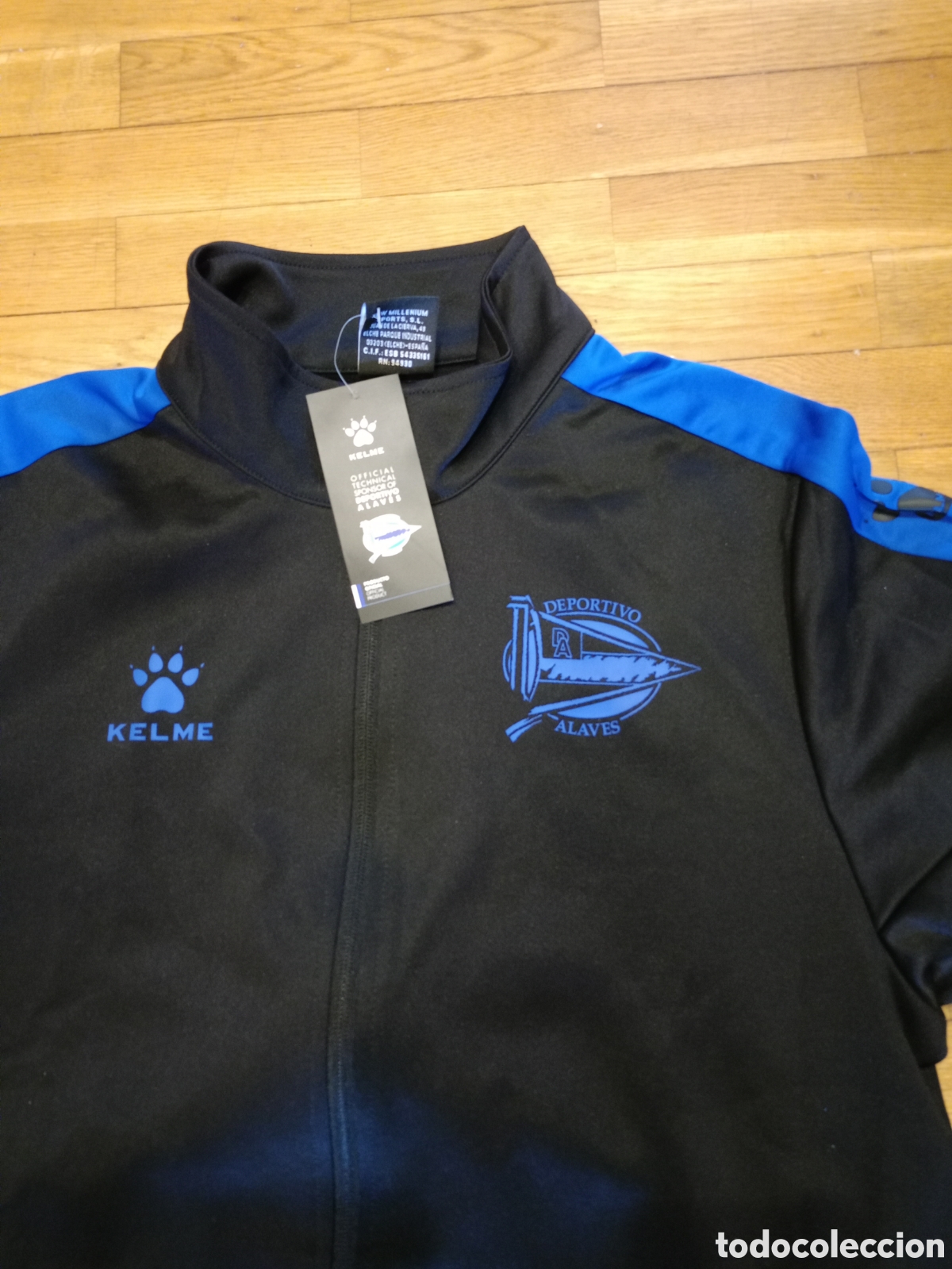 Coleccionismo deportivo: Chaqueta de ch&aacute;ndal Deportivo alav&eacute;s - Foto 2