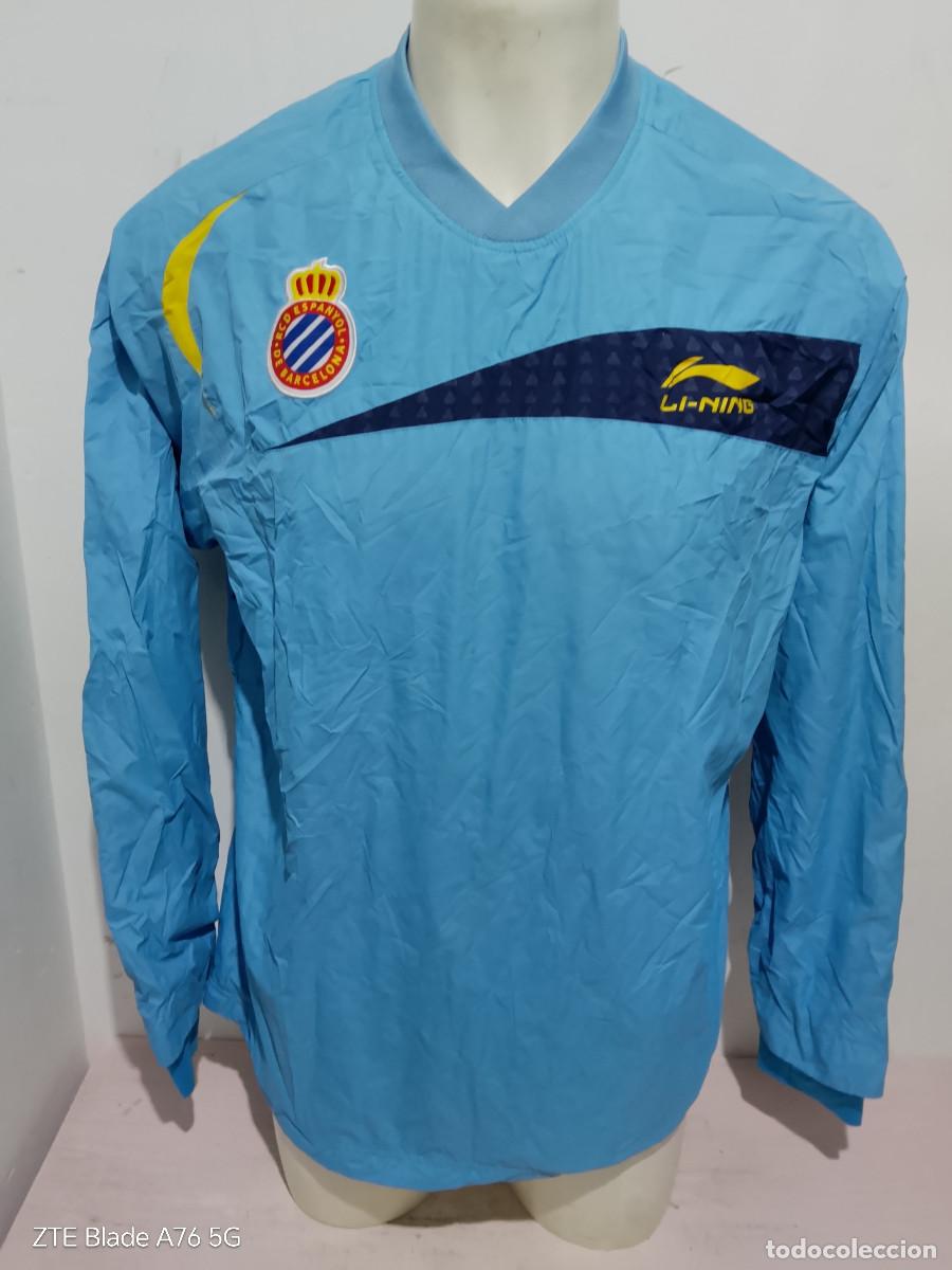 Coleccionismo deportivo: RCD Espanyol jersey cortavientos entreno futbol football M 62cts