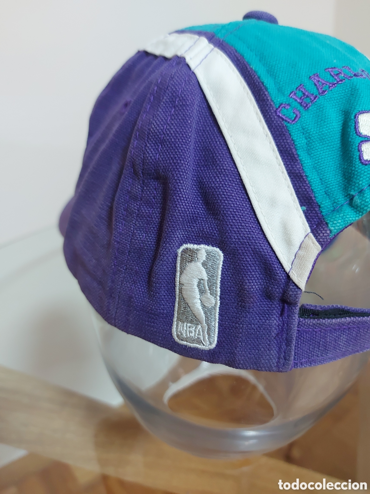 Coleccionismo deportivo: Gorra Vintage Original Starter &ndash; Charlotte Hornets &ndash; NBA - Foto 5