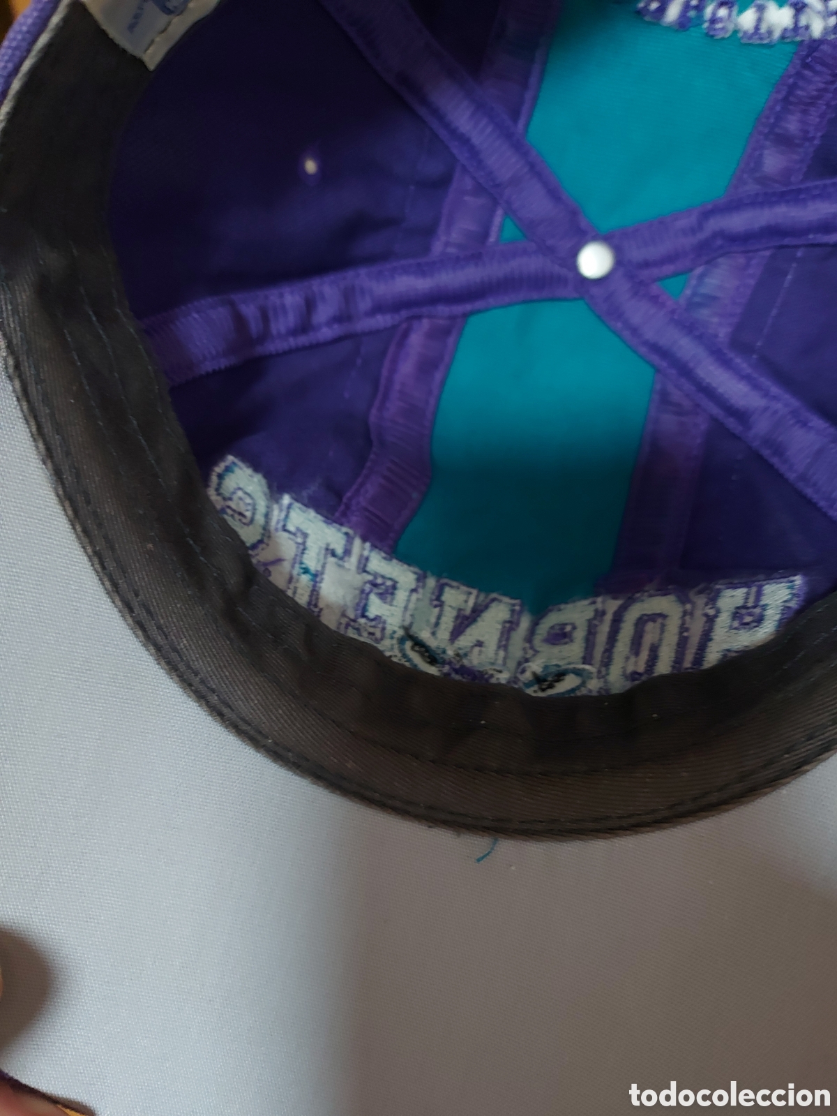 Coleccionismo deportivo: Gorra Vintage Original Starter &ndash; Charlotte Hornets &ndash; NBA - Foto 6
