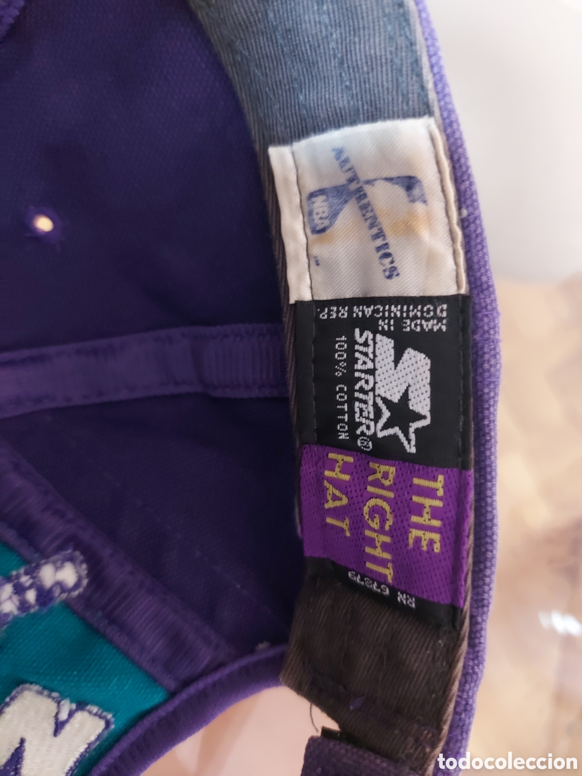 Coleccionismo deportivo: Gorra Vintage Original Starter &ndash; Charlotte Hornets &ndash; NBA - Foto 7