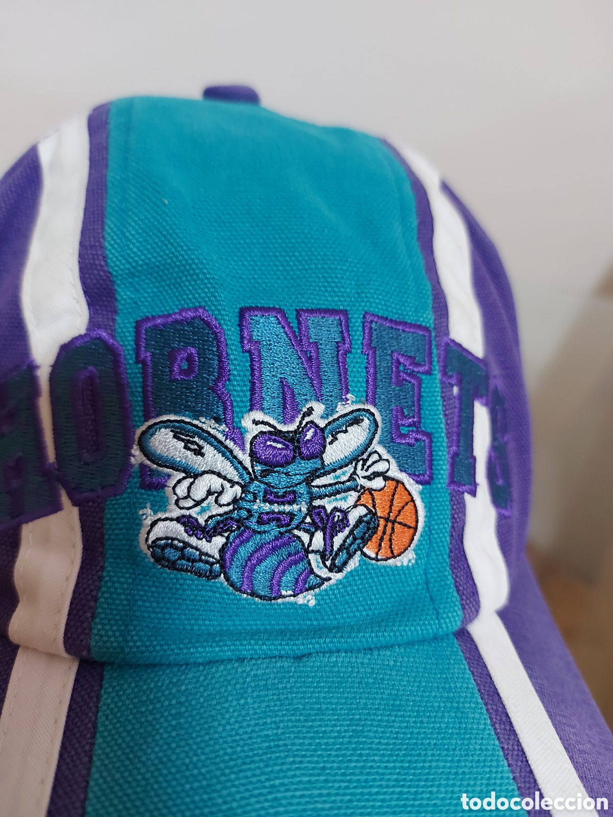 Coleccionismo deportivo: Gorra Vintage Original Starter &ndash; Charlotte Hornets &ndash; NBA - Foto 8