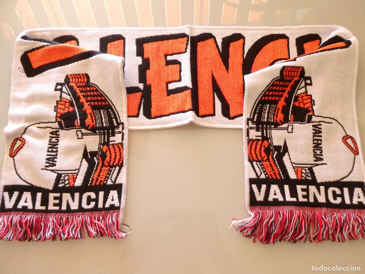 Coleccionismo deportivo: BUFANDA DE F&Uacute;TBOL. VALENCIA CLUB DE F&Uacute;TBOL. ESTADIO CAMPO MESTALLA. 110GR
