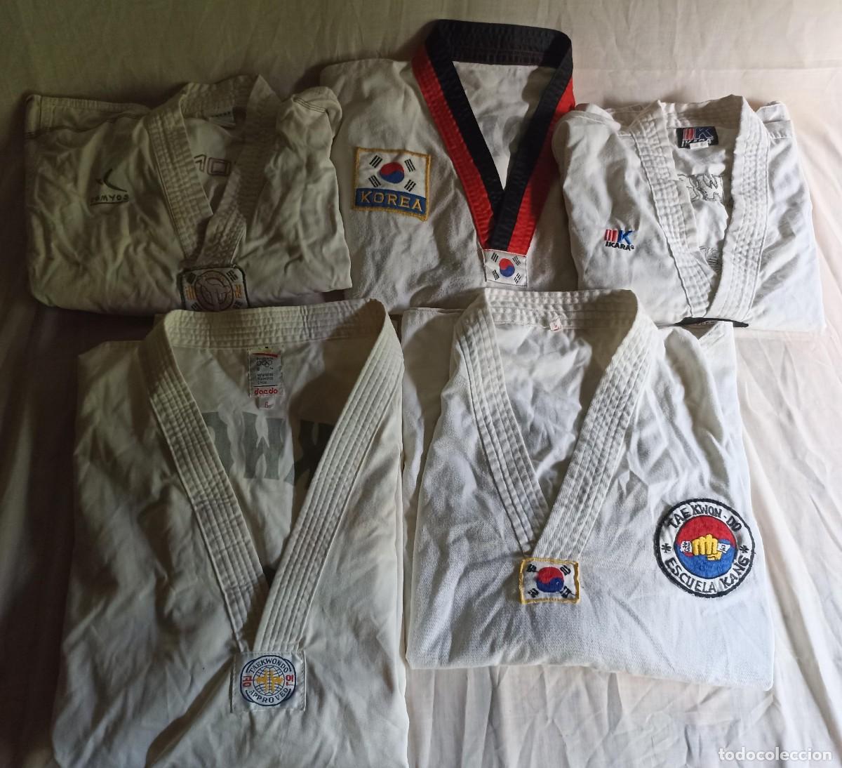 Sammelleidenschaft Sport: Lote 5 viejas chaquetas kimono de Taekwondo