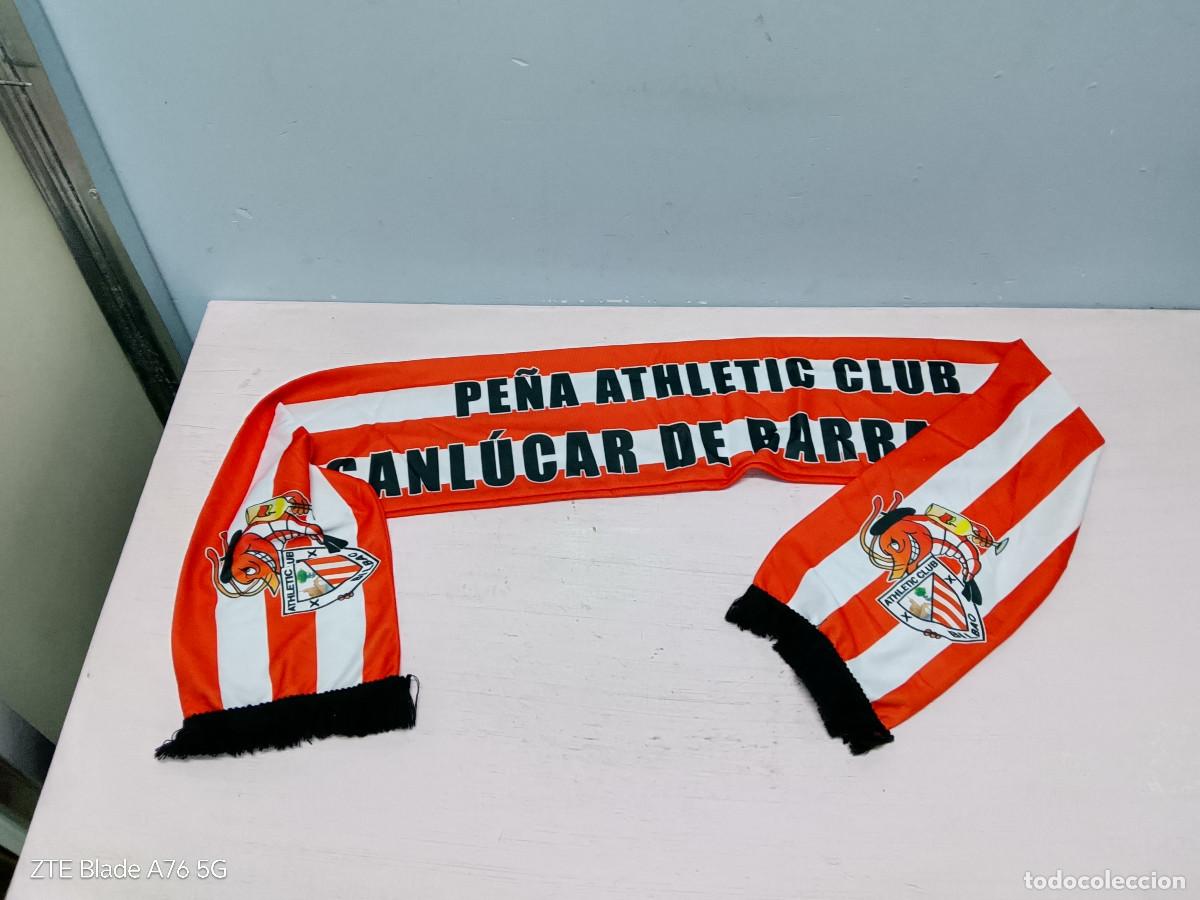 Coleccionismo deportivo: Sanlucar Athletic club BIlbao bufanda pe&ntilde;a football scarf barrameda futbol