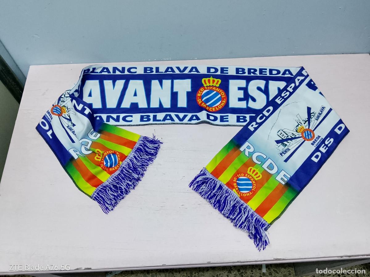 Coleccionismo deportivo: RCD Espanyol pe&ntilde;as futbol football scarf bufanda futbol