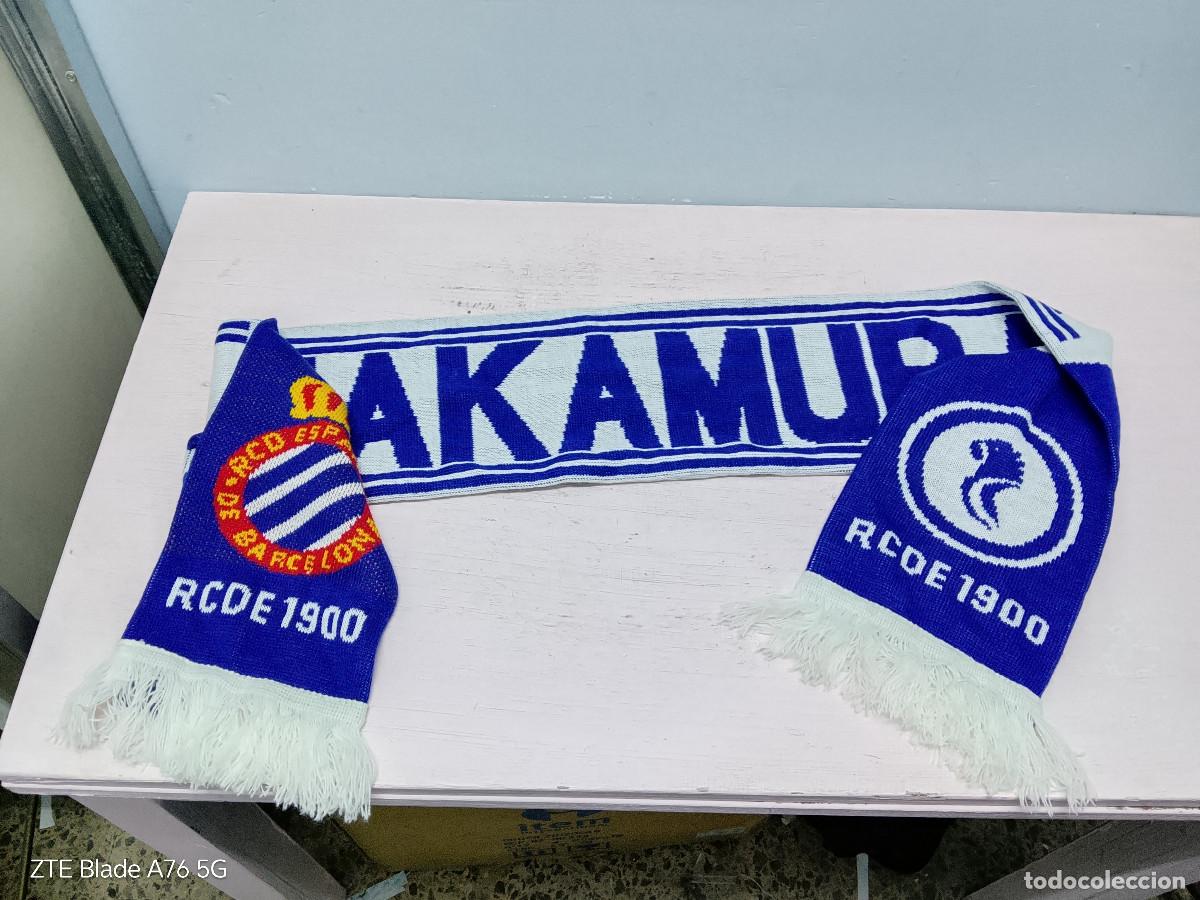 Coleccionismo deportivo: RCD ESpanyol NAKAMURA player Japan Legend scarf football futbol 日本のサッカー選手
