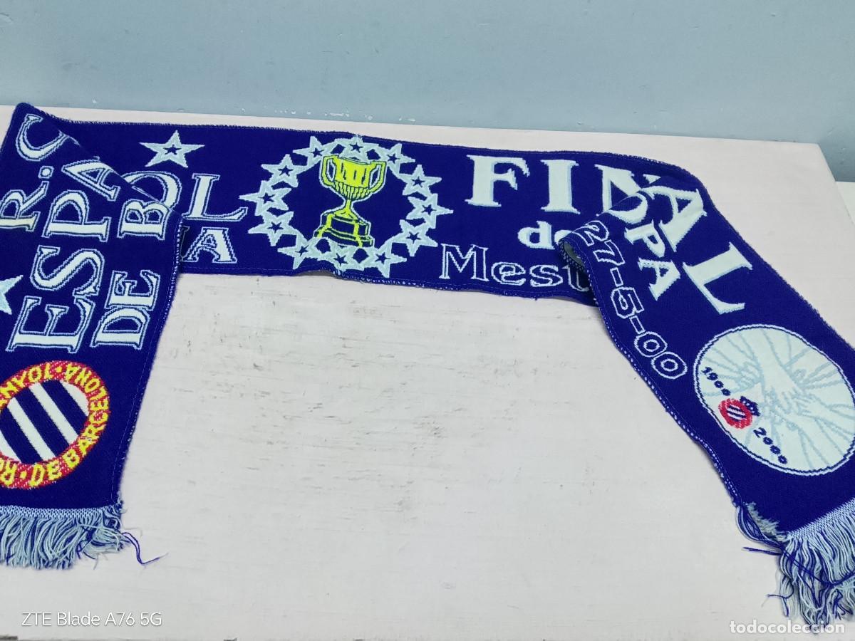 Coleccionismo deportivo: RCD Espanyol final copa Rey bufanda futbol football scarf