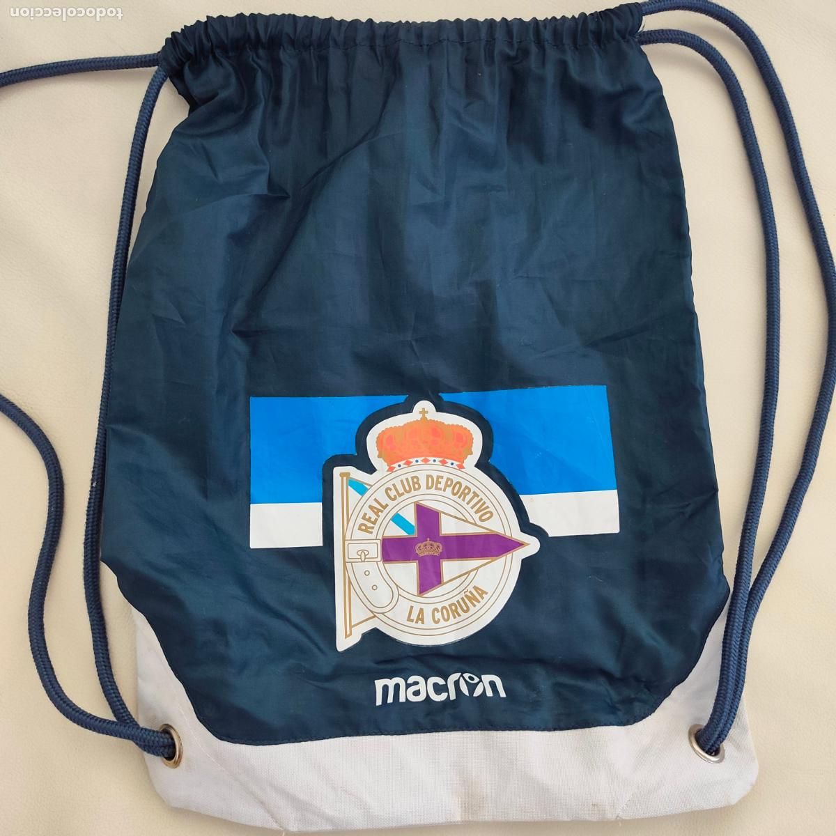 Coleccionismo deportivo: Bolso macuto mochila real club deportivo de la A Coru&ntilde;a MACRON