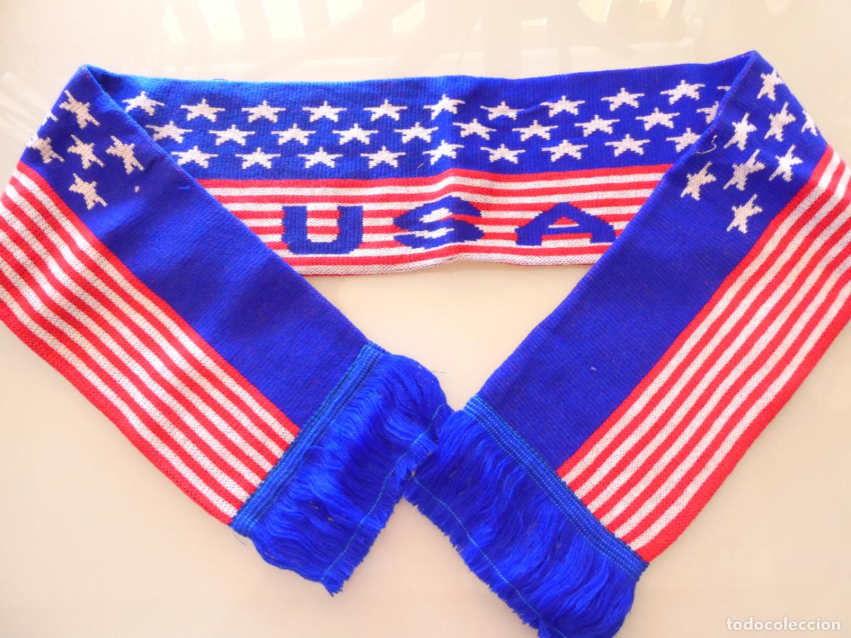 Coleccionismo deportivo: BUFANDA DEPORTES. F&Uacute;TBOL BALONCESTO JUEGOS OL&Iacute;MPICOS. USA EEUU ESTADOS UNIDOS. 130GR