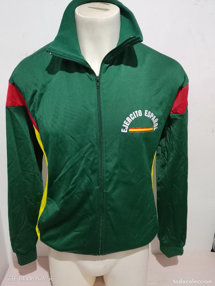 Coleccionismo deportivo: Ejercito Espa&ntilde;ol Militar chandal chaqueta mili Spain jacket 58x80cts L vintage