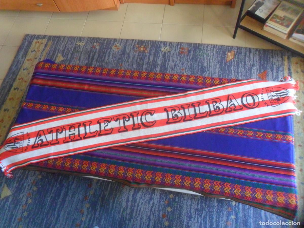 Coleccionismo deportivo: BUFANDA SCARF DE LANA ATHL&Eacute;TIC CLUB DE BILBAO. A&Ntilde;OS 80.