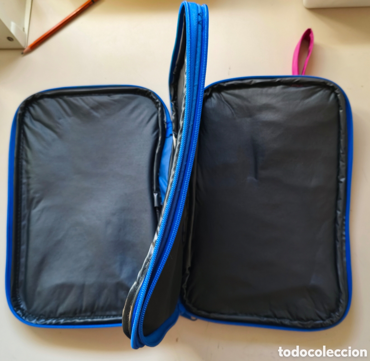 Coleccionismo deportivo: funda rectangular de tenis de mesa retro de la reconocida marca Tibhar. - Foto 3