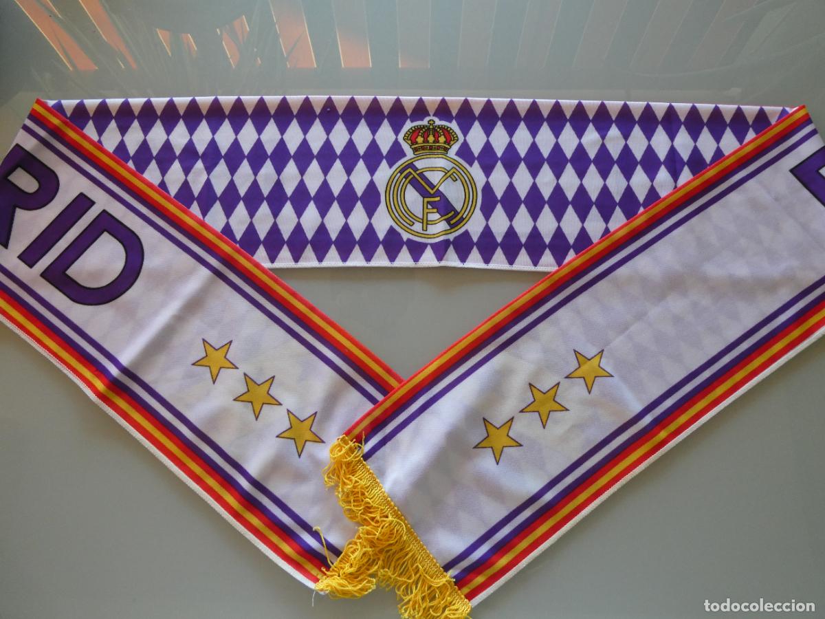 Coleccionismo deportivo: BUFANDA DE DEPORTES. F&Uacute;TBOL. REAL MADRID CF. 70GR