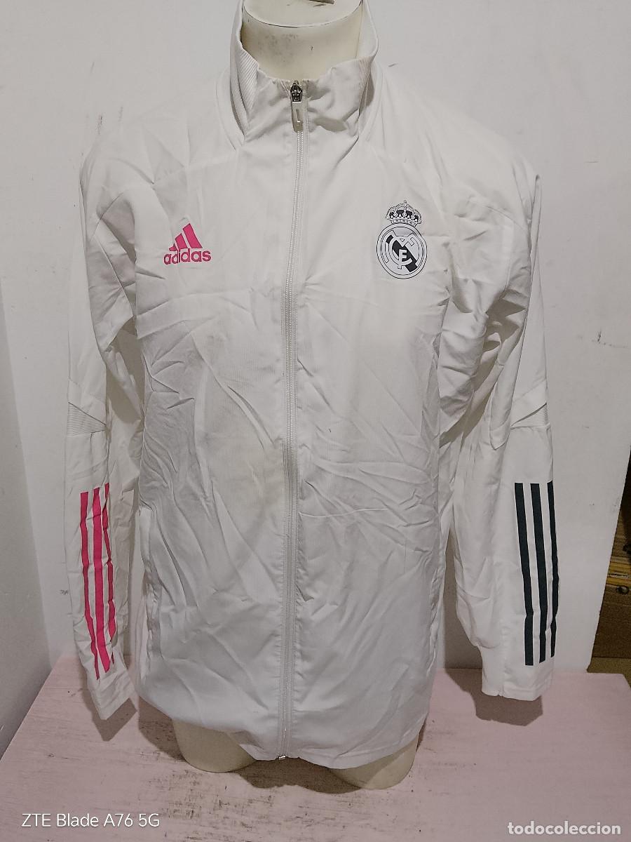 Coleccionismo deportivo: Real Madrid chaqueta futbol football jacket L 63cts