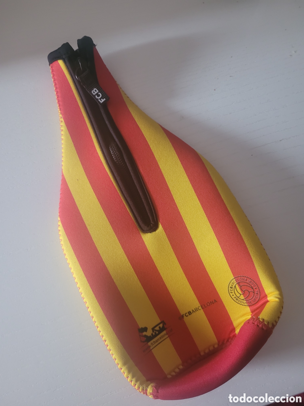 Coleccionismo deportivo: Funda para botellas del FCB - Foto 2