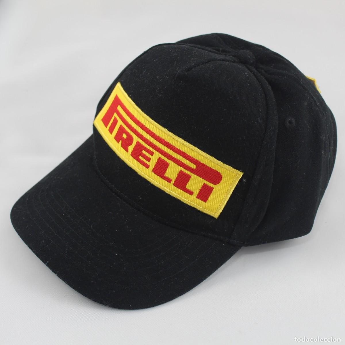 Coleccionismo deportivo: Gorra Pirelli Negra Oficial Ajustable y Logotipo Bordado F1 Automocion