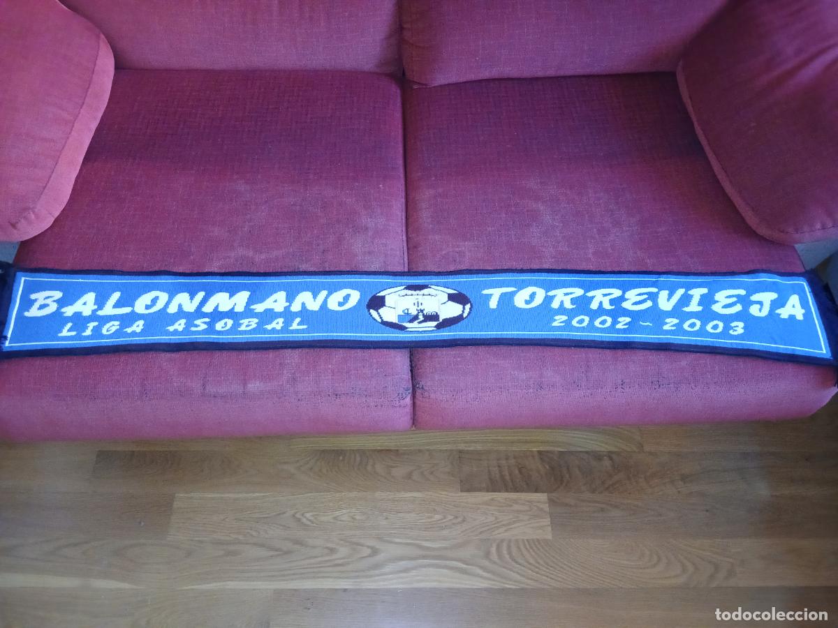 Sports collectibles: Bufanda Balonmano. Torrevieja 2003 2004 03 04, ultras Frente Pasivo