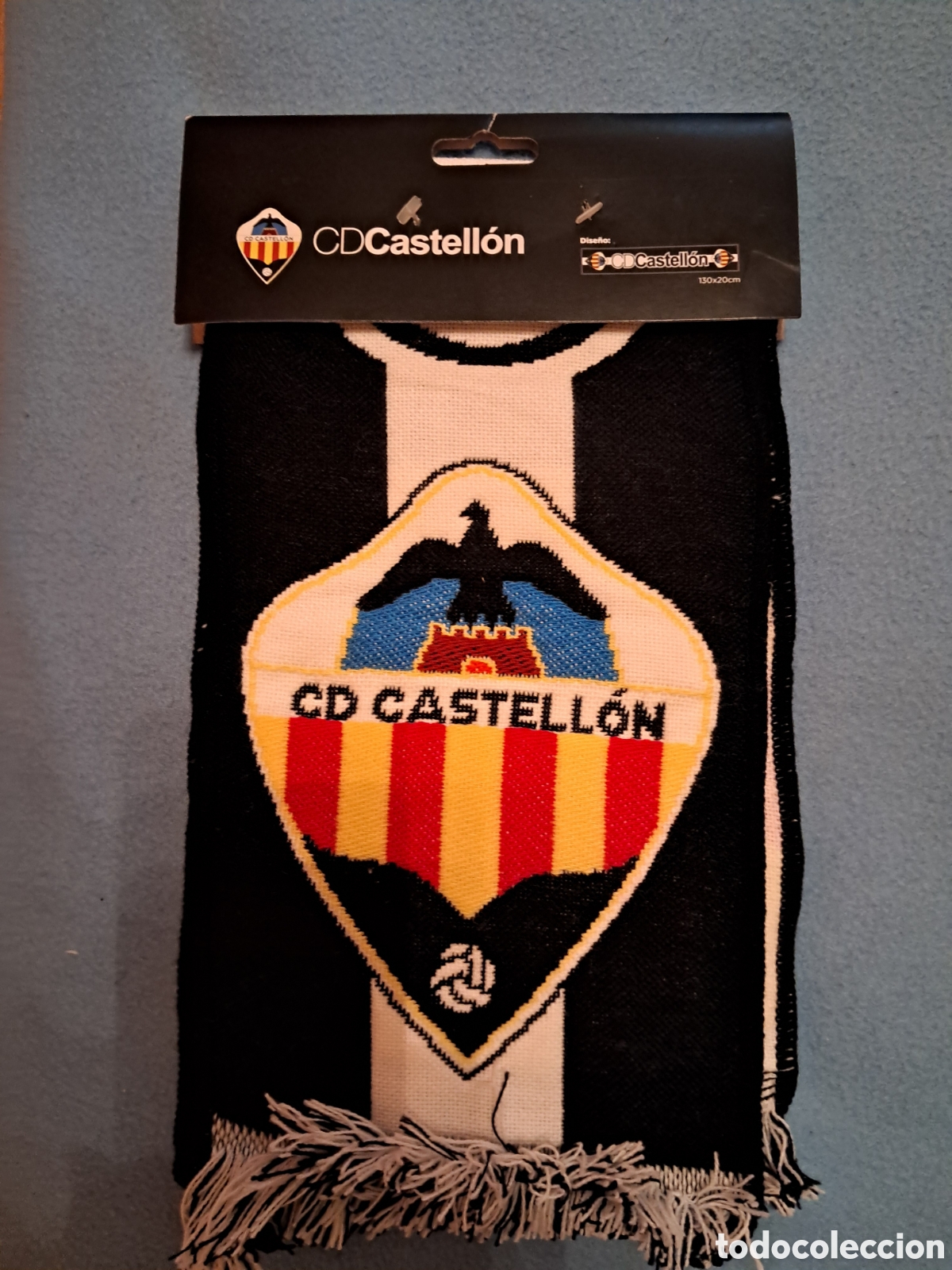 Coleccionismo deportivo: Bufanda futbol C.D. Castell&oacute;n - Foto 2