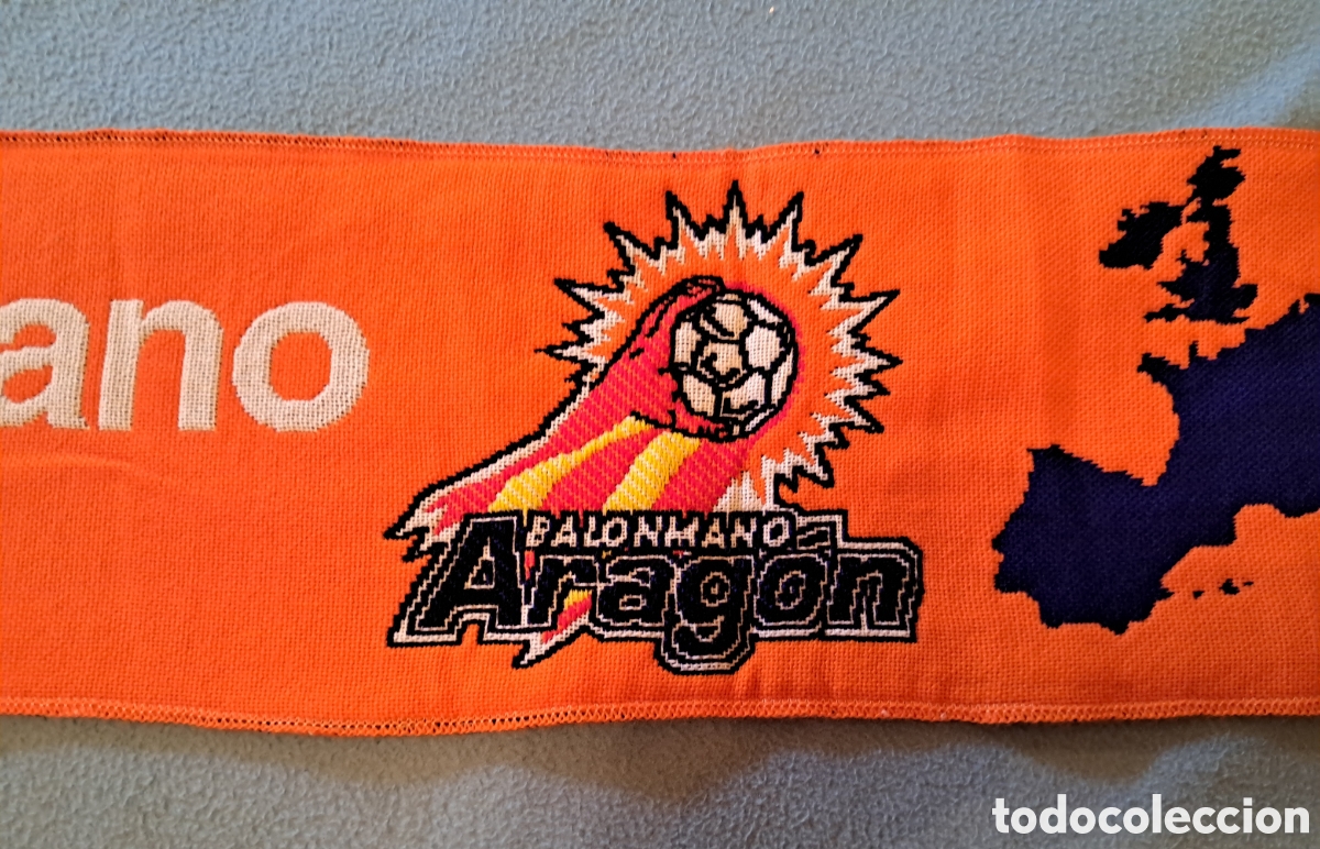 Coleccionismo deportivo: Bufanda CAI Balonmano Arag&oacute;n - Foto 6